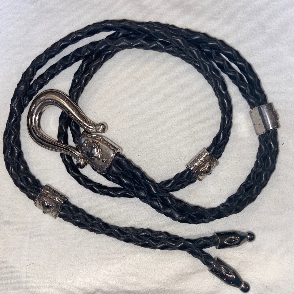 Black rope belt